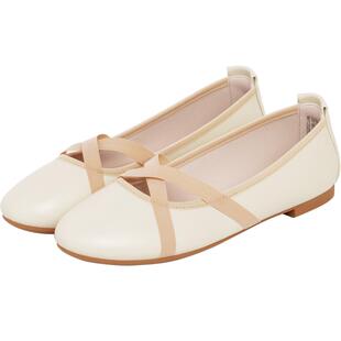 REEMOOR浅口鞋女软皮透气软底平底鞋小香风单鞋舒服百搭鞋子睿慕