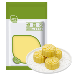 展艺绿豆沙500g自制绿豆糕冰糕蛋黄酥冰皮月饼馅料烘焙原料家用