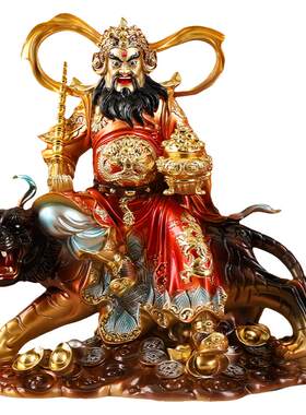 武财神赵公明神像家用摆件树脂