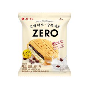 lotte乐天韩国进口ZERO零糖莫纳卡冰淇淋无糖雪糕冰激凌红豆冰糕