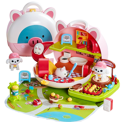 儿童玩具女孩子3到6岁过家家迷你小屋公主喂食礼物女童2宝宝生日4