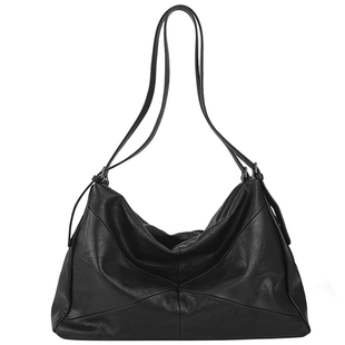 NESBIT原创设计感潮牌男包2025新款通勤单肩斜挎包拼接软皮托特包