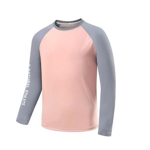 女童速干衣长袖t恤春秋装儿童高弹户外运动透气训练服中大童套装