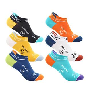 雷曼哲纯棉袜子男士短袜船袜抗菌防臭吸汗透气运动袜夏季薄款男生