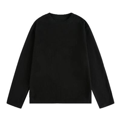 重磅纯棉男春秋圆领打底长袖T恤