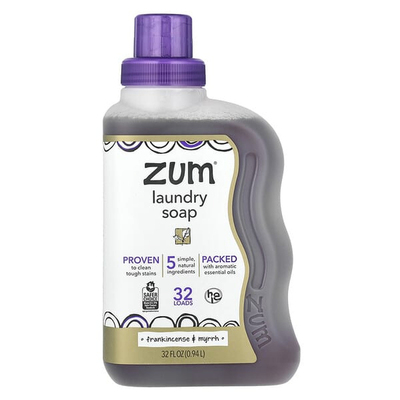 ZUM,Zum Clean芳香洗衣皂液乳香草高度浓缩不刺激肌肤多效清洁