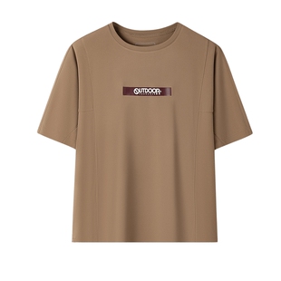 outdoor products 加州云雀春夏户外吸湿速干LOGO防晒短袖T恤女