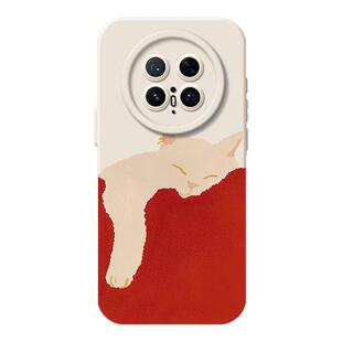 慵懒猫咪适用vivox300pro情侣手机壳vivox200mini创意x100s新款ultra可爱卡通x90男女80小众70外壳镜头60保护