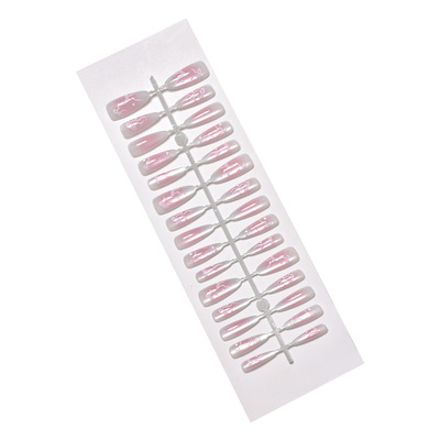 中长款杏仁甲腮红猫眼穿戴甲