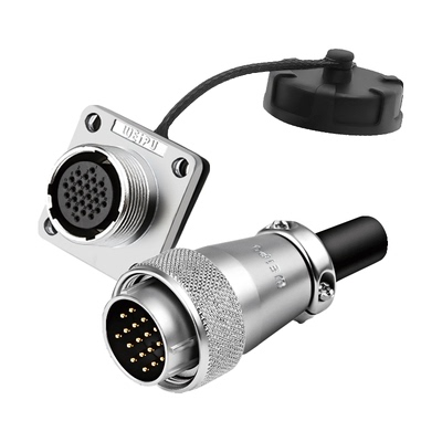 威浦航空插头ws28公母对接连接器