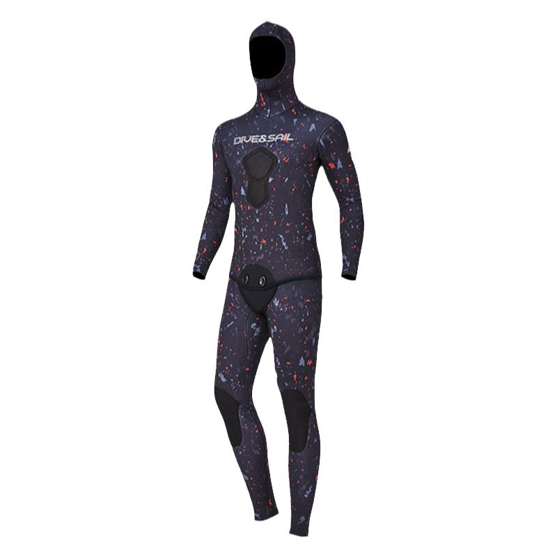 潜水服男3MM连体帽加厚泳保暖衣