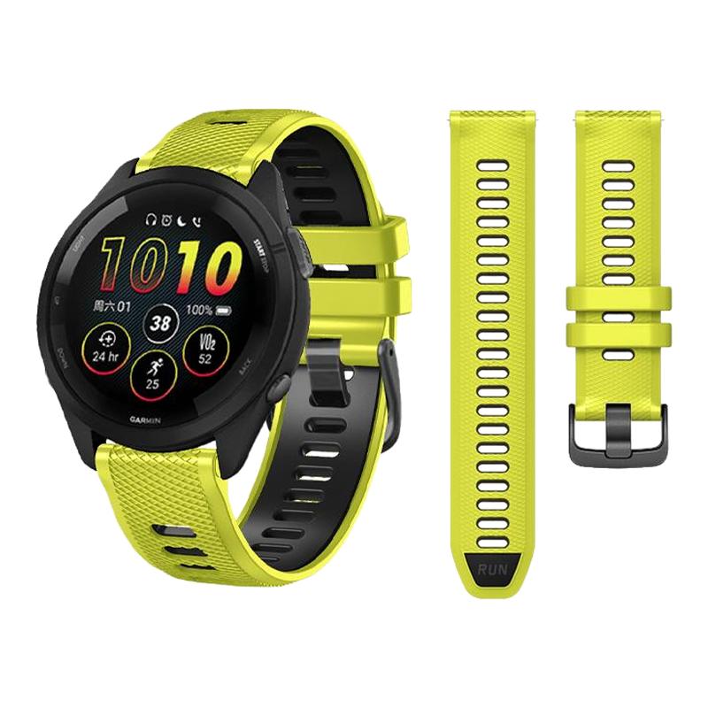 适用Garmin佳明手表255/265/venu3/570/965/970新款双色硅胶表带