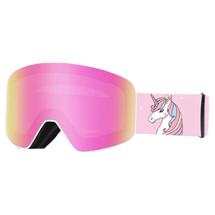 儿童滑雪眼镜双层防雾变色近视户外滑雪镜头盔一体护目镜雪镜装备