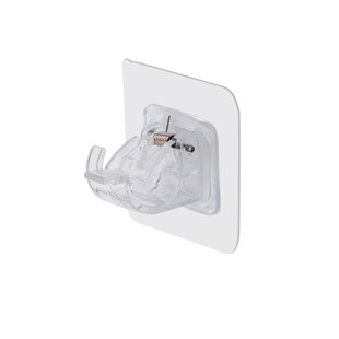 帘杆挂钩窗帘杆夹固定器粘贴支架横杆伸缩杆粘钩门帘挂钩免打孔