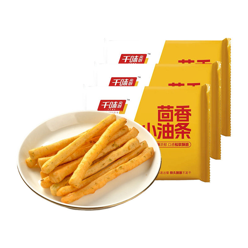 【主播推荐】千味央厨茴香小油条迷你火锅油条早餐半成品家用速食