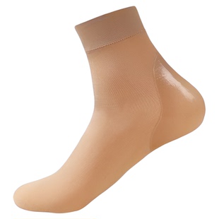 脚跟防裂袜女松口足跟防干裂丝袜薄脚跟硅胶保湿润肤脚后跟中筒袜
