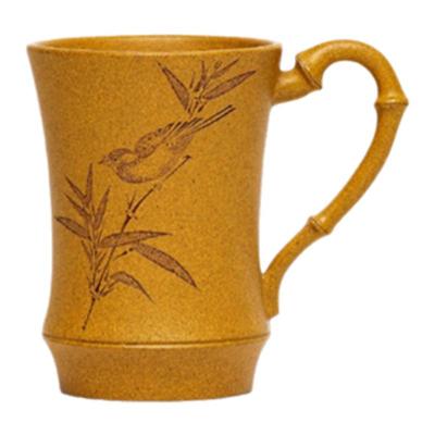 听壶居刻绘段泥竹段主人杯茶杯