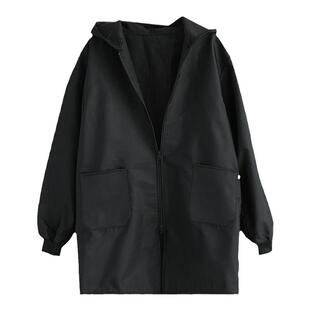 加绒罩衣围裙大褂大褂罩衣工作服男女劳保服印字定制防水长袖耐磨