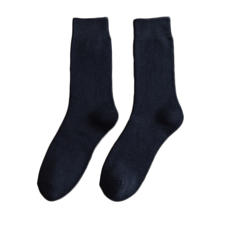 长筒袜子男长袜冬季加绒加厚毛巾袜老人袜子爷爷爸爸高筒保暖吸汗