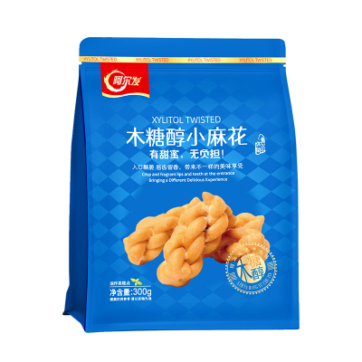 阿尔发木糖醇小麻花中老年零食