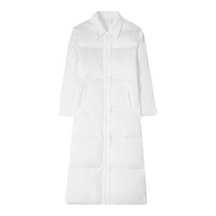 DOSORDONTS黑白两色中长款风衣羽绒服保暖宽松冬季小众设计高级感