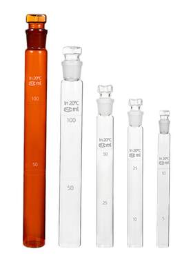 A级具塞比色管过检 10ml 25ml 50ml100ml纳氏玻璃半刻度比色管