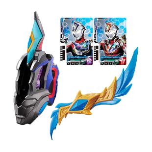 万代DX德凯奥特曼双重剑变身器次元卡发光玩具闪光剑