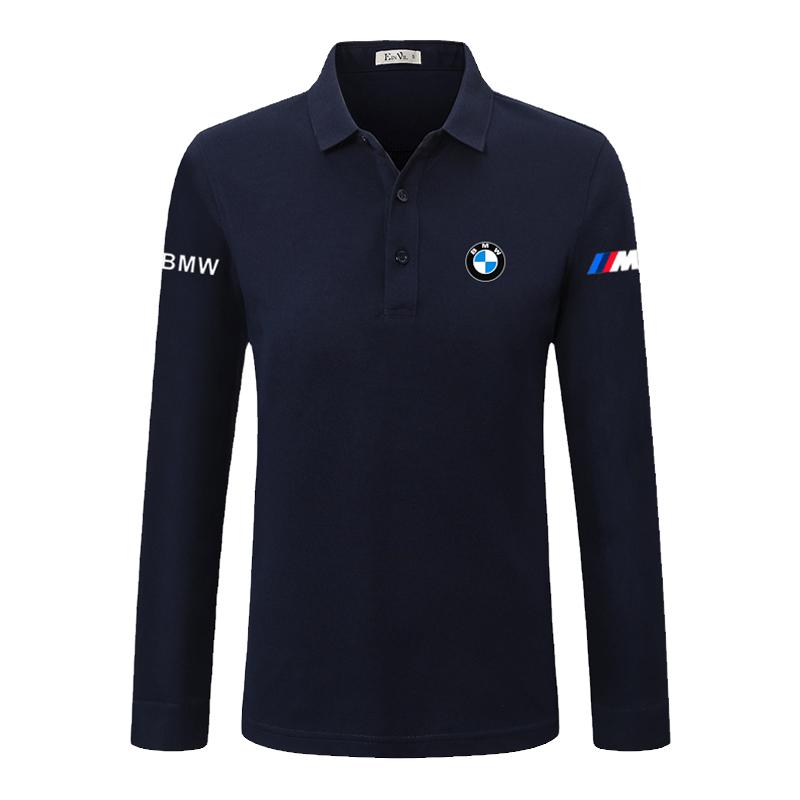 宝马BMW长袖T恤车展polo衫体恤男