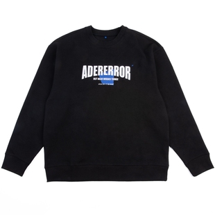 ADERERROR 简约字母刺绣卫衣休闲圆领长袖宽松卫衣