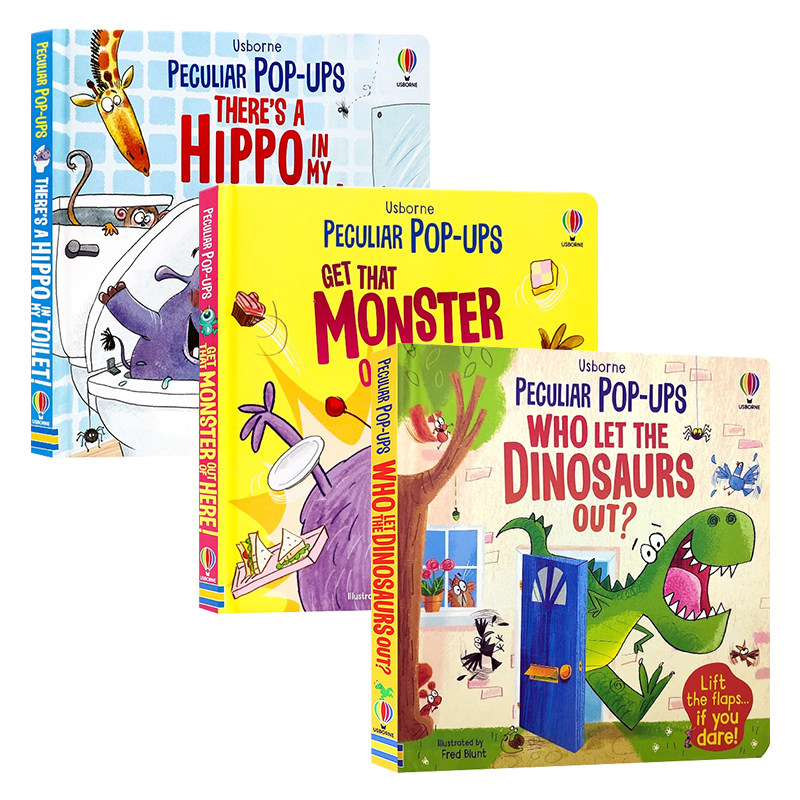 Usborne奇妙立体书3册英文原版