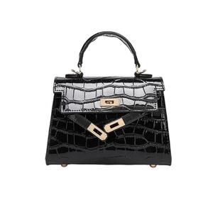 【自营】JANE KLAIN法式小众质感鳄鱼纹手提包女包手拎包通勤礼物