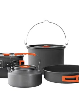 户外锅具套装炊具野外露营套锅