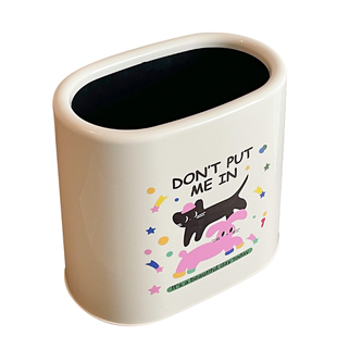 可爱垃圾桶家用客厅卧室床边儿童房间内专用扁长型夹缝卫生间纸篓