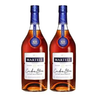 马爹利 蓝带干邑白兰地700mL双支保乐力加出品洋酒法国原瓶进口