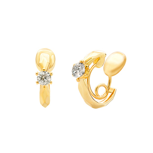 OSEWAYA耳夹无耳洞女小巧淑女气质日系简约耳环镶嵌水钻时尚耳饰