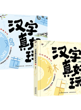 汉字真好玩机关书全套2册