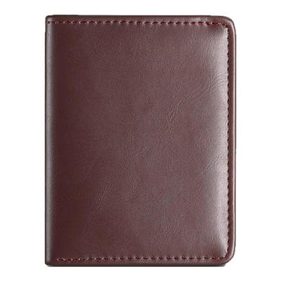 短款男士皮质钱包皮质感