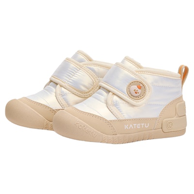 卡特兔学步鞋2025冬季新品宝宝鞋子防滑耐磨加绒保暖高帮儿童棉鞋