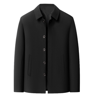 中老年人爸爸装外套春秋款宽松70多岁80老人爷爷冬装厚衣服夹克衫