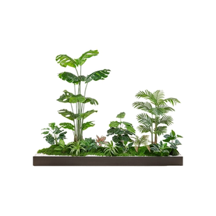 末霓仿真绿植大型室内造景组合装饰摆件绿植楼梯下热带假植物景观