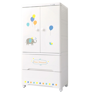 也雅宝宝衣服收纳柜婴儿衣柜pp柜儿童衣物储物柜多功能整理柜环保