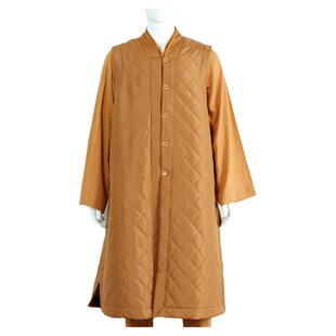 僧服冬季马甲出家人师父衣服装男女秋冬季加绒伽蓝褂马夹棉衣袄