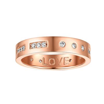 自营 APM Monaco摩斯密码戒指情侣对戒玫瑰金轻奢新年礼物