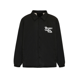 Sanjati crane秋冬幻影logo纯色教练夹克加绒国潮牌男女情侣外套