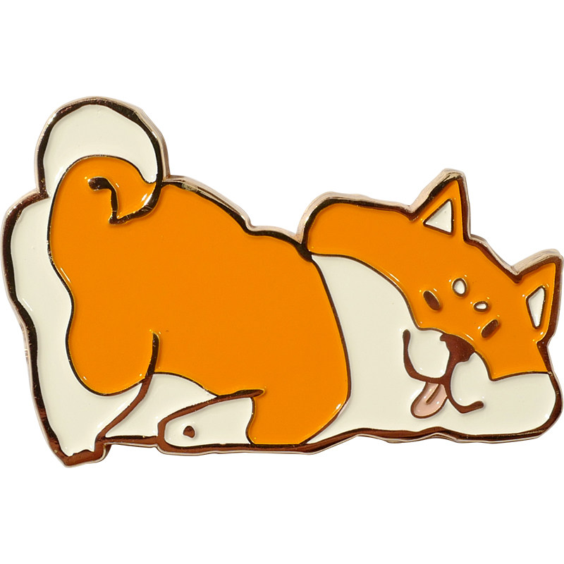 原创卖萌治愈柴犬北欧现代冰箱贴
