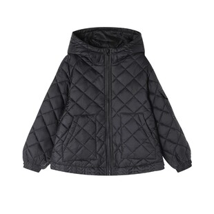 媛媛公主女童棉服2025新款洋气儿童菱形格棉衣冬季小女孩夹棉外套