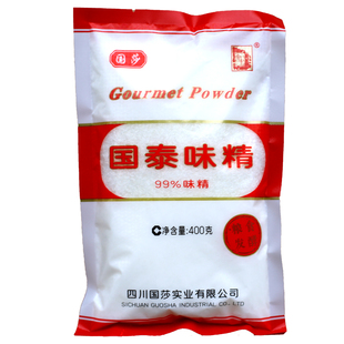 四川成都国泰味精400克无盐99纯味精四川川菜味精家乡味增鲜提味
