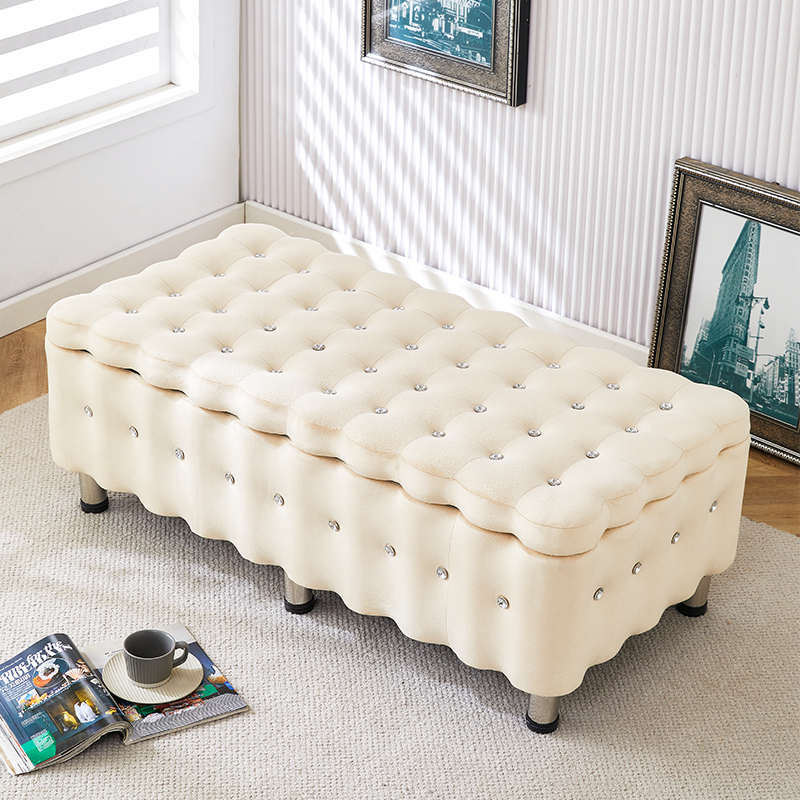 服装店沙发凳子长凳试衣间凳子休息凳鞋凳储物收纳多功能可坐脚凳