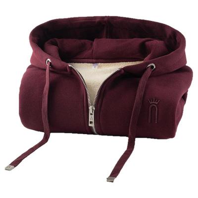 拉链开衫加绒卫衣俏菲琳连帽