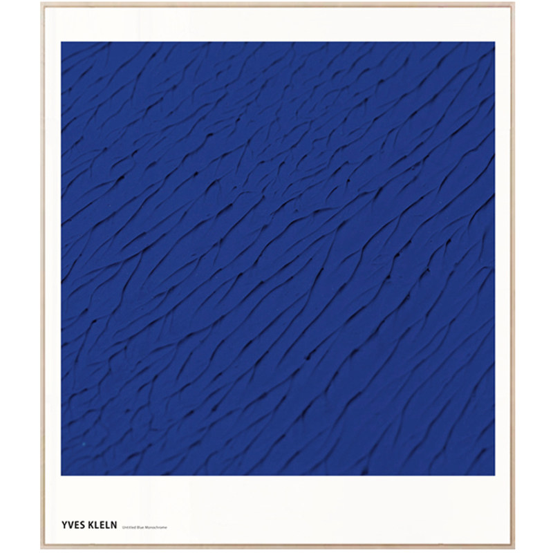 克莱因丘山生活蓝色抽象风装饰画